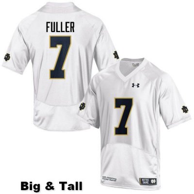 Notre Dame Fighting Irish Men's Will Fuller #7 White Under Armour Authentic Stitched Big & Tall College NCAA Football Jersey YNR4699FD